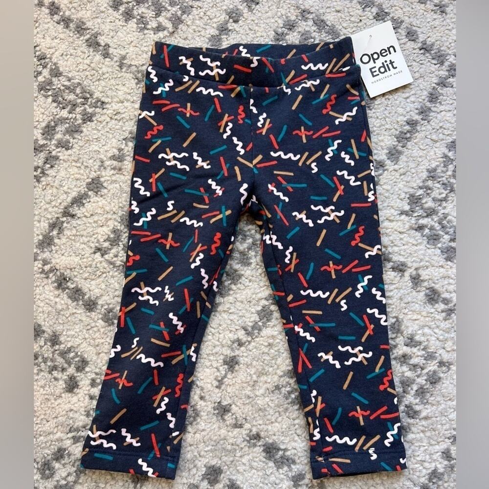 Open Edit Navy Confetti Leggings- size 2